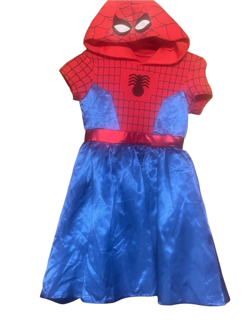 Marvel Red and Blue Spider-Hooded Superhero Dress